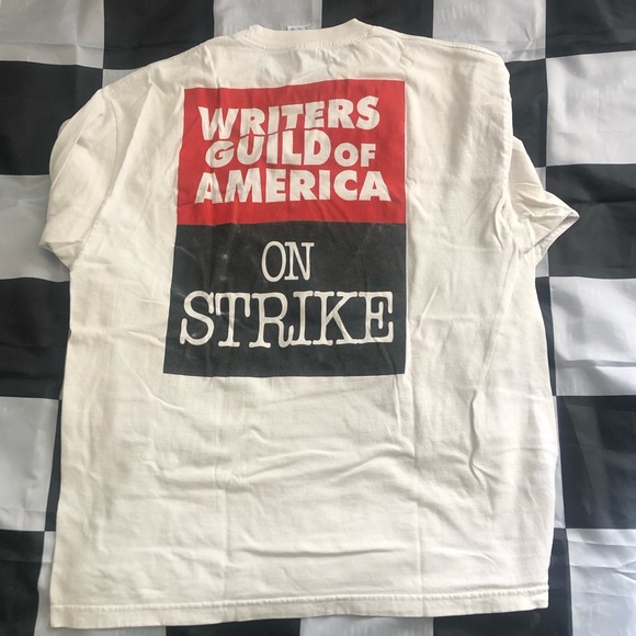Vintage Writers Guild Strike L/S T Shirt - Picture 2 of 5